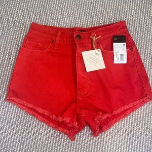 High waisted Lee Jean shorts